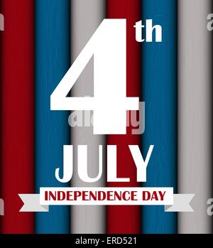 Independence Day Poster Vector Illustration Stock Vector