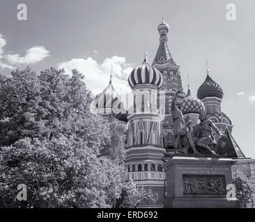 most famous Russian Cathedral on the Red Square Stock Photo