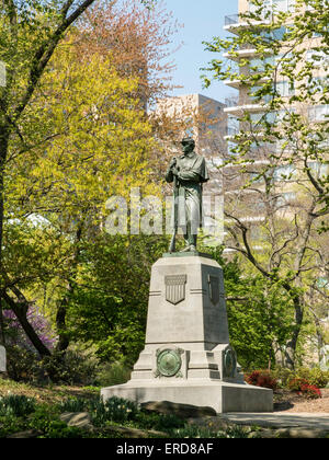 7th Regimental Memorial, Union Army, Civil War.  Central Park, NYC Stock Photo