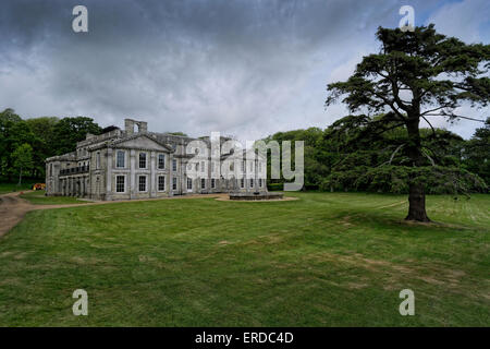 Appuldurcombe House is now a deserted shell, the mansion long abandoned but now cared for by English Heritage. Stock Photo