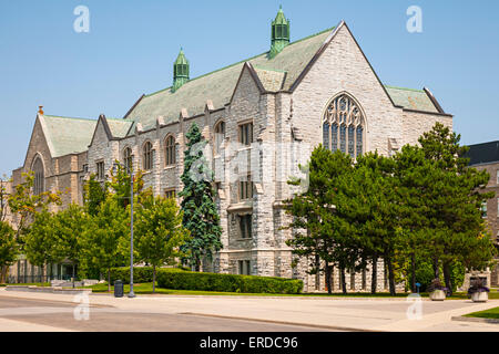 Douglas Library building on campus of Queen's University in Kingston, Ontario, Canada. Stock Photo