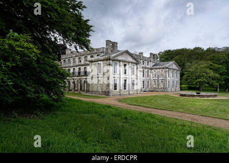 Appuldurcombe House is now a deserted shell, the mansion long abandoned but now cared for by English Heritage. Stock Photo