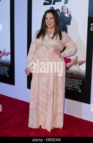 New York, NY, USA. 1st June, 2015. Melissa McCarthy at arrivals for SPY Premiere, AMC Loews Lincoln Square, New York, NY June 1, 2015. Credit:  Lev Radin/Everett Collection/Alamy Live News Stock Photo