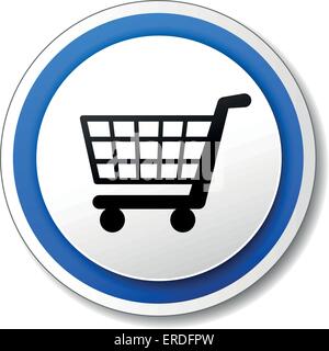 Online shopping icon on white background for graphic and web design ...