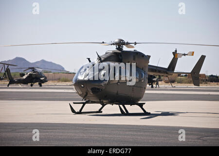 UH-72 Lakota Helicopter at Pinal Airpark, Arizona. Stock Photo