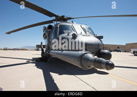 Front view of a HH-60G Pave Hawk helicopter at Davis-Monthan Air Force Base, Arizona. Stock Photo