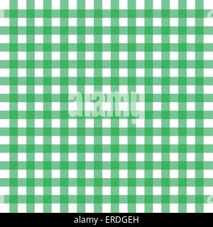 Vector illustration of green gingham background concept Stock Vector