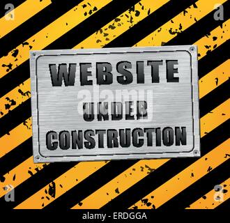 Vector illustration of web page under construction Stock Vector