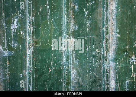 Green grungy old metal background Stock Photo