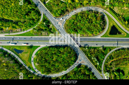 BAB A46 exit Erkrath, Erkrath, North Rhine-Westphalia, Germany Stock Photo