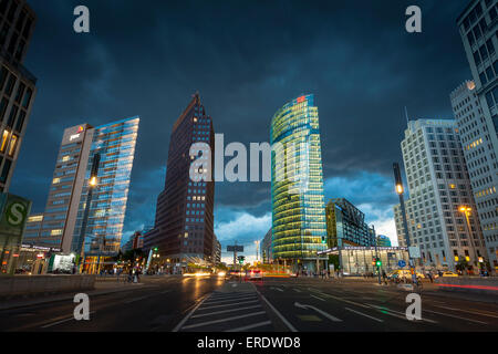 Potsdamer Platz in central Berlin, Berlin, Brandenburg, Germany Stock Photo