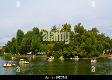 Golitsinsky pond, Gorky Park, Moscow, Russia, Europe Stock Photo