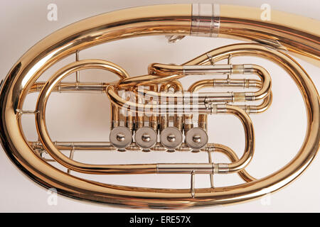 Wagner Tuba, detail of tubing Stock Photo