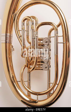 Wagner Tuba, detail of tubing Stock Photo