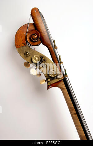 Double Bass scroll with low string extension fiited, made by John Lott ...