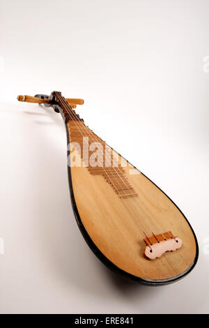 Chinese Pipa, or short-necked lute, tradtional instrument of china made ...