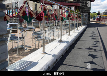 Harbour Station of the Ffestiniog And Welsh Highland Railway, Porthmadog,Gwynedd, North Wales Stock Photo