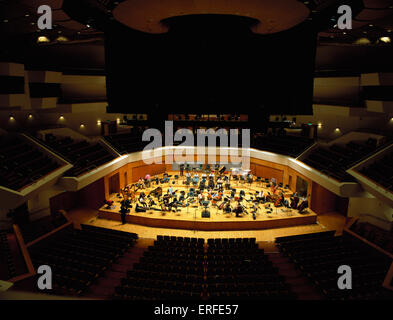 Waterfront Hall, Belfast - interior and stage. Stock Photo