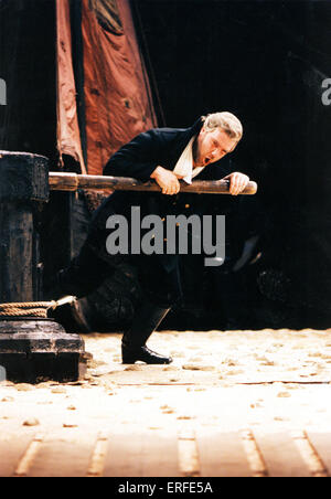 Benjamin BRITTEN'S Peter Grimes at Royal Opera House,1995. Bryn Terfel as Peter Grimes.  Ben Heppner as Captain Balstrode.