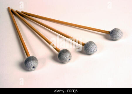 Vibraphone mallets / beaters / sticks Stock Photo