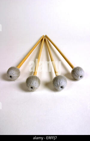 Vibraphone mallets / beaters / sticks Stock Photo