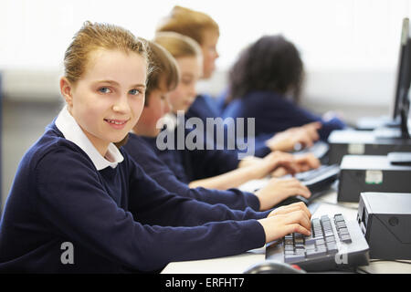 Children in a computer class at school Stock Photo - Alamy