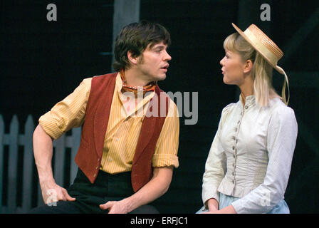 Norman Bowman playing Billy Bigelow with Harriet Shore playing Julie ...