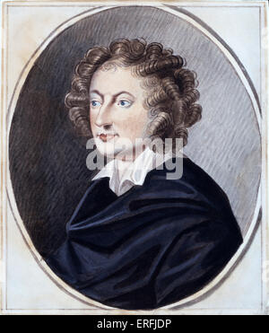 Henry Purcell as a young man.  English composer, 1659 - 21 November 1695. Stock Photo