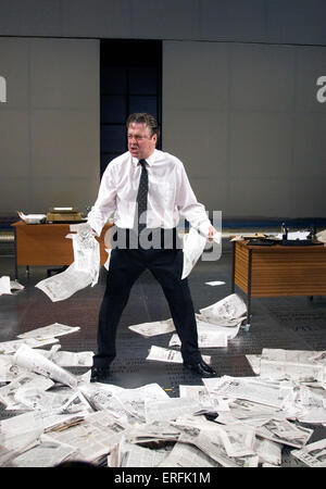 Howard Brenton and David Hare 's play Pravda at the Chichester Festival Theatre with  Roger Allam as Lambert Le Roux . Jonathan Stock Photo