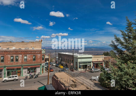 Connor Hotel & The Mine Museum. Downtown Jerome. An old copper mining town in Arizona. USA Stock Photo