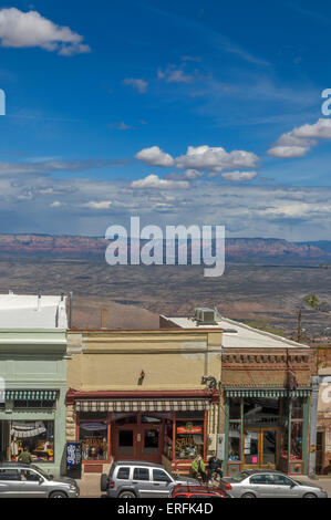 Main Street. Jerome. An old copper mining town in Arizona. USA Stock Photo