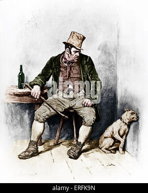 Charles Dickens 's 'Oliver Twist' : portrait of Bill Sykes Illustration ...