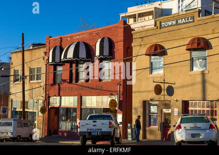 Mile High Inn at the old mining town of Jerome. Arizona. USA Stock ...