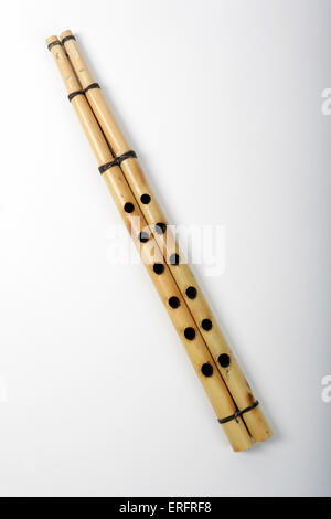 Mizwiz - Arabic folk double clarinet, made from bamboo. Egyptian Stock ...