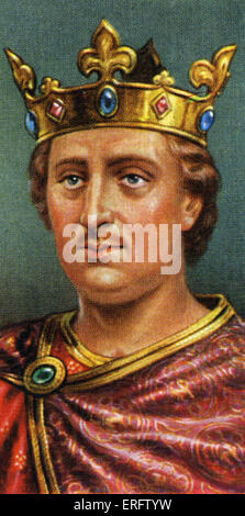 King Henry II (reigned 1154- 1189). Henry of Anjou, an exceptionally able King, found England devastated by civil war, and left Stock Photo