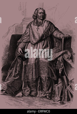 Jacques-Bénigne Bossuet was a French bishop, theologian and court preacher. Jacques-Bénigne Bossuet:1627 - 1704 Stock Photo