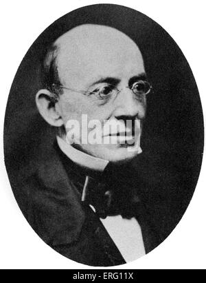 William Lloyd Garrison, American journalist and abolitionist. 13  December 1805 – 24 May 1879. Stock Photo