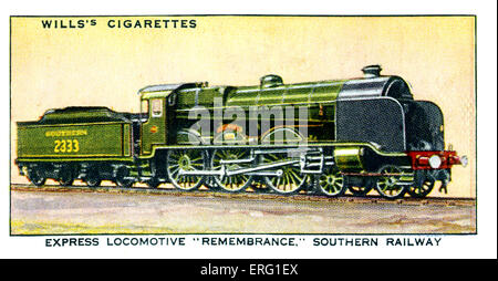 'Remembrance' Express Locomotive. Named in memory of employess of L.B. and S.C.R who died in WW1. A 4-6-0 981/2 ton engine. Stock Photo