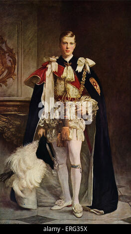 The Prince of Wales (later Edward VIII) copy of the portrait by A. S. Cope. Edward VIII, British monarch, ruled from 23 January 1936 until his abdication on 11 December 1936. 23 June 1894 – 28 May 1972. Stock Photo