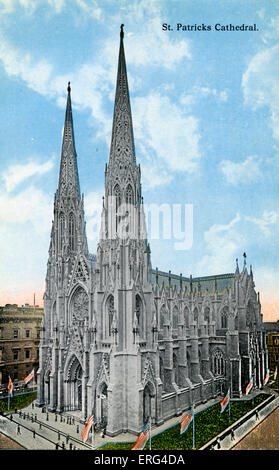 New York: St. Patricks Cathedral. Stock Photo