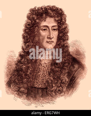 James II, portrait, 14 October 1633 – 16 September 1701. Stock Photo