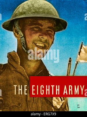 The Eighth Army - Word War 2 information book. Front cover. Subtitled: 'September 1941 to January 1943'. Formation of British Stock Photo