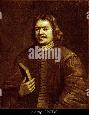 John Bunyan, portrait.  John Bunyan: 28 November 1628 – 31 August 1688, English Christian writer and preacher. Stock Photo