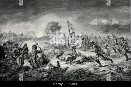 Battle of the Crater, American Civil War, 30 July, 1864, during the ...