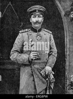 Wilhelm II , German Emperor from 1888 - 1941.  The last emperor of Germany, and King of Prussia,   b. January 1859 - d. June Stock Photo