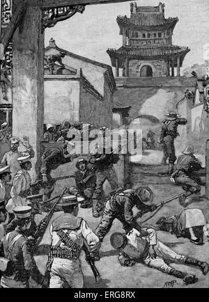 The War in China: The Fighting at Tientsin, 1900 Stock Photo
