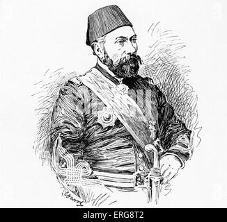 Osman Pasha Ottoman hero of the siege of Plevna 1877 Stock Photo ...