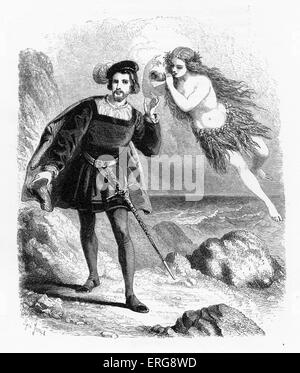 William Shakespeare 's play 'The Tempest' - Act I -  Ferdinand: ' Where should this music be? I' the air, or the earth?  '. Stock Photo