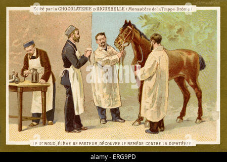 Pierre Paul Émile Roux (1853–1933), pupil and later colleague of Louis Pasteur, discovered the cure for diphtheria. From Stock Photo