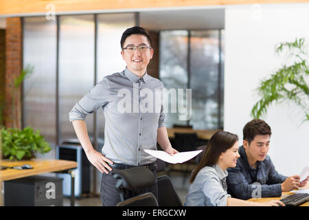 IT workers working in office Stock Photo